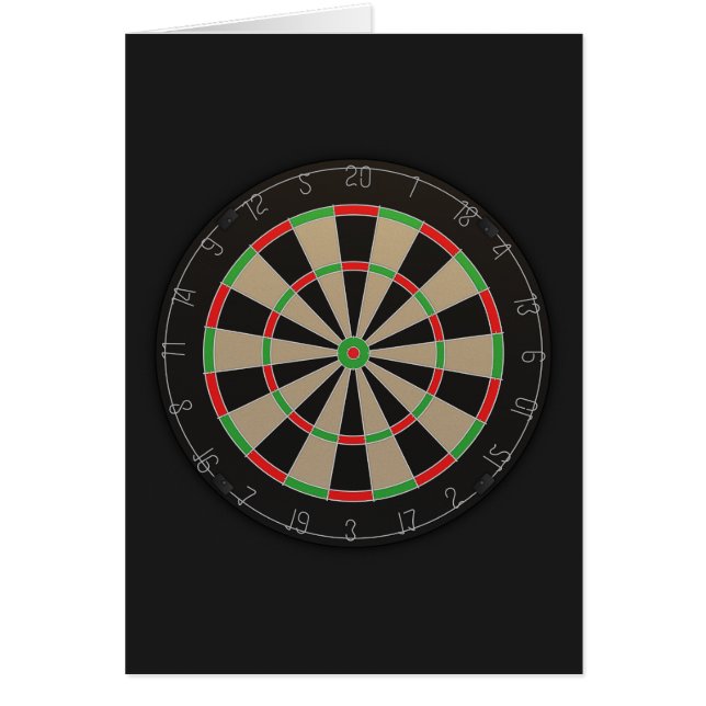 Dartboard Lover 🎯😍 Darts Game Card (Front)