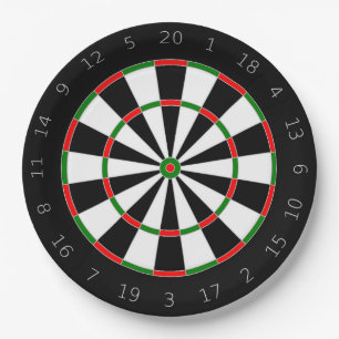 Dartboard Paper Plates