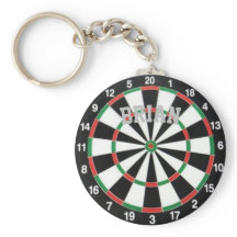 Dartboard Personalized Keychain
