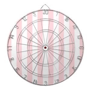 Dartboard Pink White Stripe