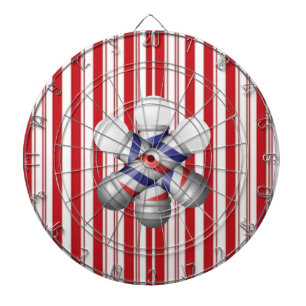 Dartboard Red & White Stripe Barber Pole Barbers