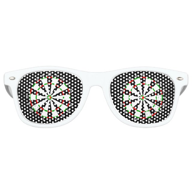 Dartboard Retro Sunglasses (Front)
