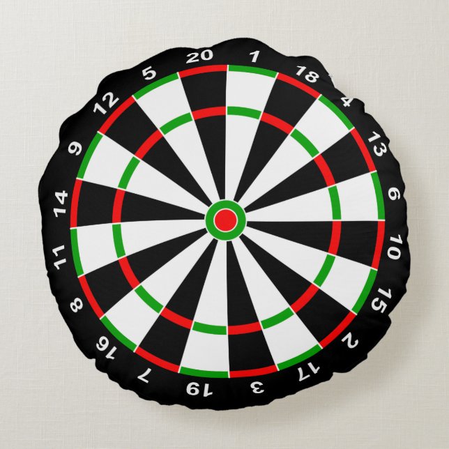 Dartboard Round Pillow (Back)