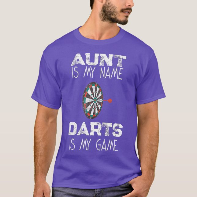Dartboard Shirt Dart Throwing Aunt (Front)
