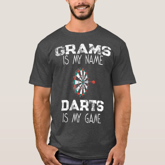Dartboard Shirt Dart Throwing Grams (Front)