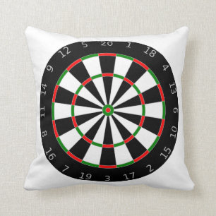 Dartboard Throw Pillow