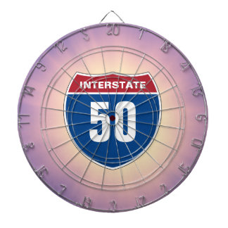 Dartboard with any Interstate Number