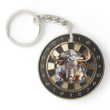Dartboard with bull - gold bull