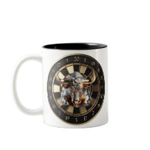Dartboard with bull - gold bull