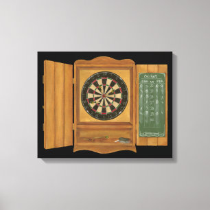 Dartboard with Cricket Scoring Canvas Print