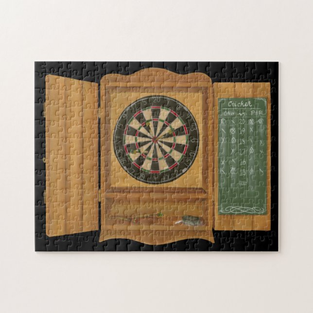 Dartboard with Cricket Scoring Jigsaw Puzzle (Horizontal)