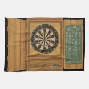 Dartboard with Cricket Scoring Kitchen Towel