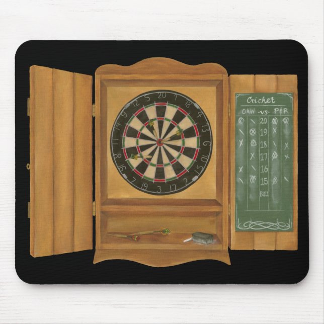 Dartboard with Cricket Scoring Mouse Pad (Front)