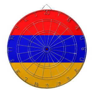 Dartboard with Flag of Armenia