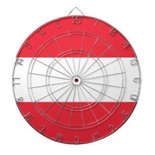 Dartboard with Flag of Austria