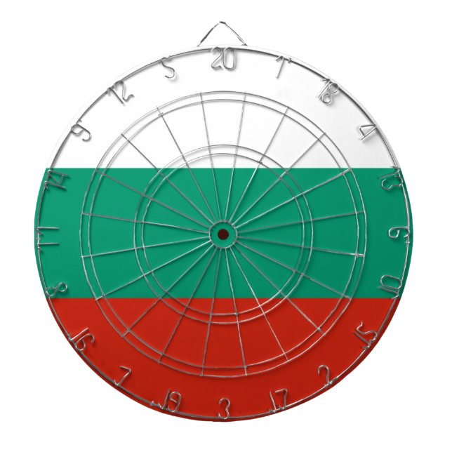Dartboard with Flag of Bulgaria (Front)