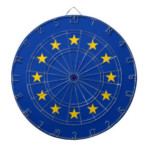 Dartboard with Flag of European Union