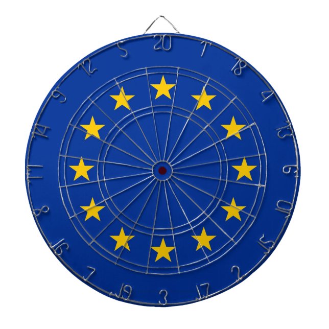 Dartboard with Flag of European Union (Front)