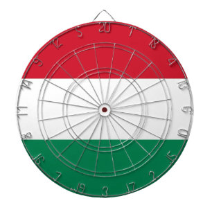 Dartboard with Flag of Hungary