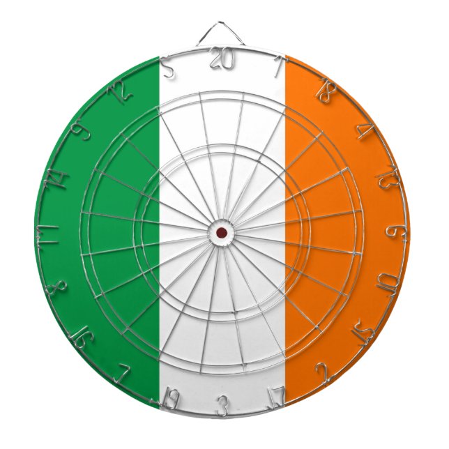 Dartboard with Flag of Ireland (Front)