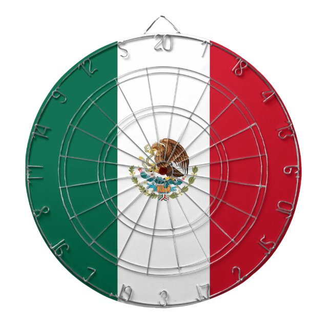 Dartboard with Flag of Mexico (Front)