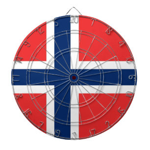 Dartboard with Flag of Norway