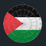 Dartboard with Flag of Palestine<br><div class="desc">Add a unique touch to your game room or home bar with this custom dartboard featuring the flag of Palestine — a perfect blend of fun and patriotic pride. This dartboard not only provides hours of entertainment but also serves as a meaningful display of Palestinian heritage. The vibrant flag design...</div>