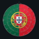 Dartboard with Flag of Portugal<br><div class="desc">Transform your game room into a tribute to Portuguese pride with our dartboard featuring the flag of Portugal! Crafted with precision and passion, this dartboard proudly displays the vibrant red and green colours of the Portuguese flag, symbolizing the nation’s rich history, maritime heritage, and cultural unity. Whether you have Portuguese...</div>