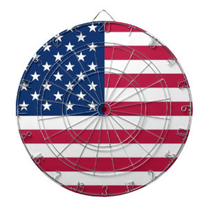 Dartboard with Flag of USA