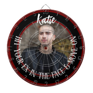 Dartboard with your ex photo - breakup gift