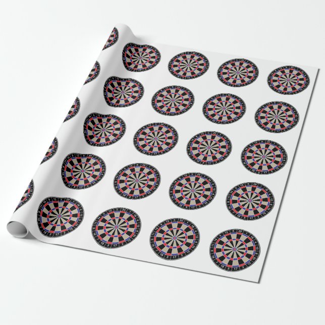 Dartboard Wrapping Paper (Unrolled)