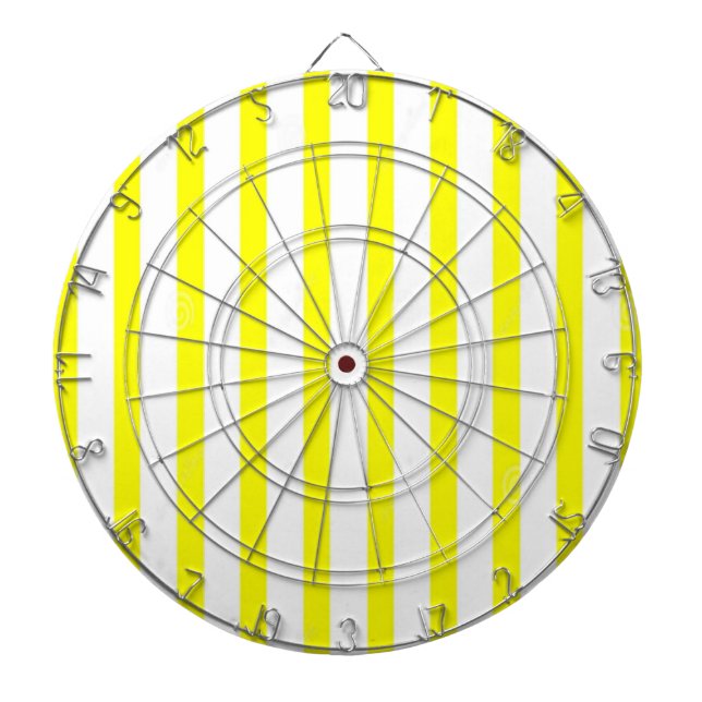 Dartboard Yellow White Stripe (Front)