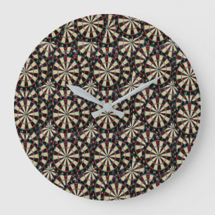 Dartboards In Layers, Large Clock