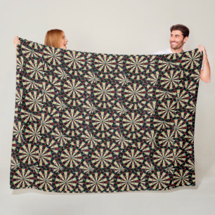 Dartboards Layered Bullseyes, Fleece Blanket