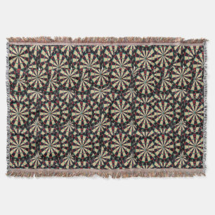 Dartboards Layered Bullseyes, Throw Blanket