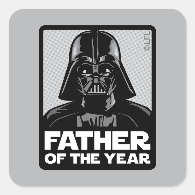 Darth Vader Comic | Father of the Year Square Sticker (Front)