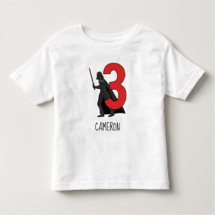 Darth Vader - Happy Third Birthday Toddler T-shirt