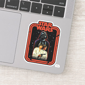 Darth Vader, Luke, & Leia Star Wars Framed Graphic