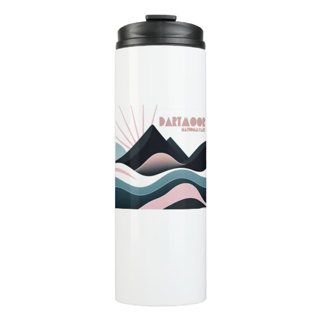 Dartmoor National Park Coloured Hills Thermal Tumbler (Front)