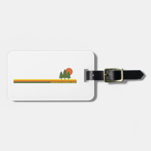 Dartmoor National Park Pine Trees Sun Luggage Tag