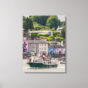 Dartmouth harbour view canvas print