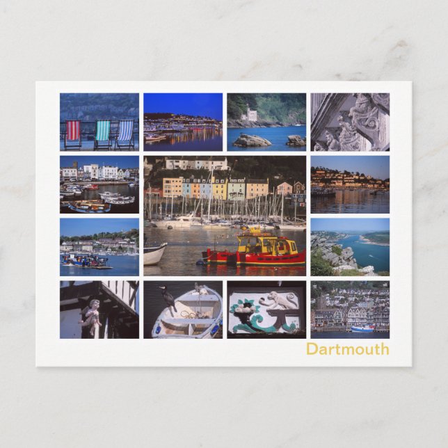 Dartmouth multi-image postcard (Front)
