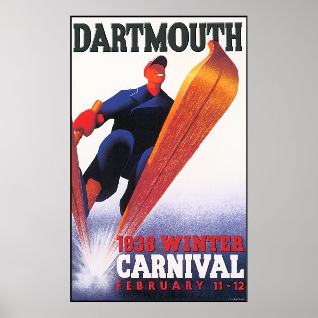 Dartmouth Winter Carnival Reproduction Poster (Front)