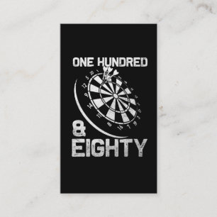 Darts 180 Triple 20 Dartboard One hundred and eigh Business Card