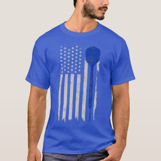 Darts American Flag Patriotic Darts Player 4th T-Shirt