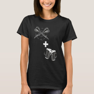 Darts and Beer Darts + Beer for Dart Player Dart T-Shirt