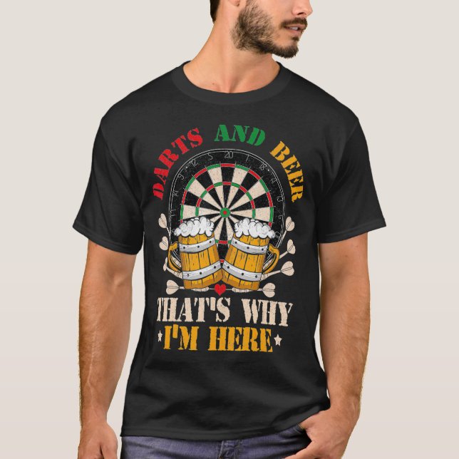 Darts Beer Funny  for Dart Player T-Shirt (Front)