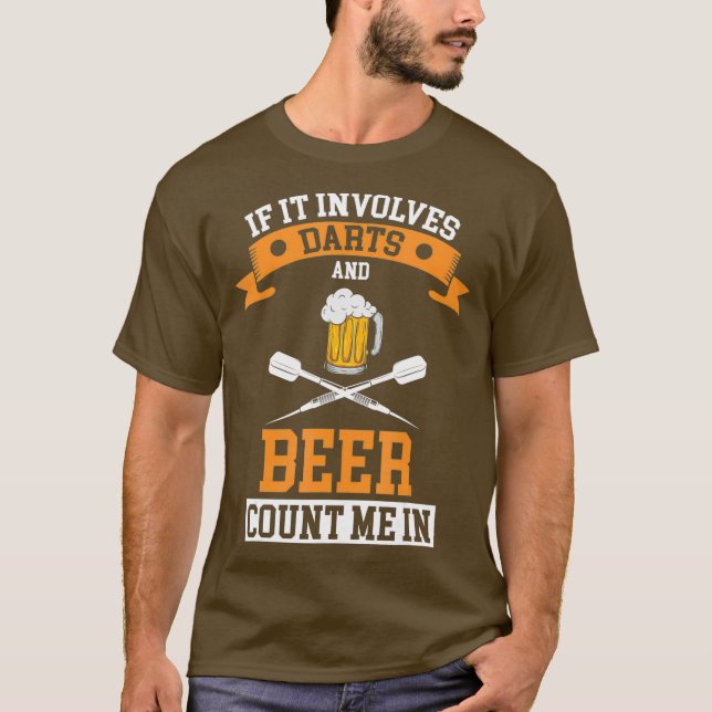 Darts Beer Gift T-Shirt (Front)