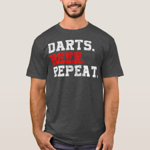 Darts Beer Repeat print Dart-Player Funny T-Shirt