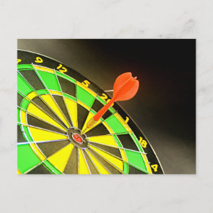 Darts Board Postcard